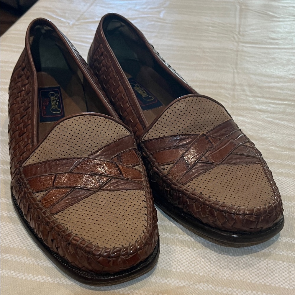 Fratelli PSF Shoes Ltd Woven Leather Loafer size 9.5 men’s